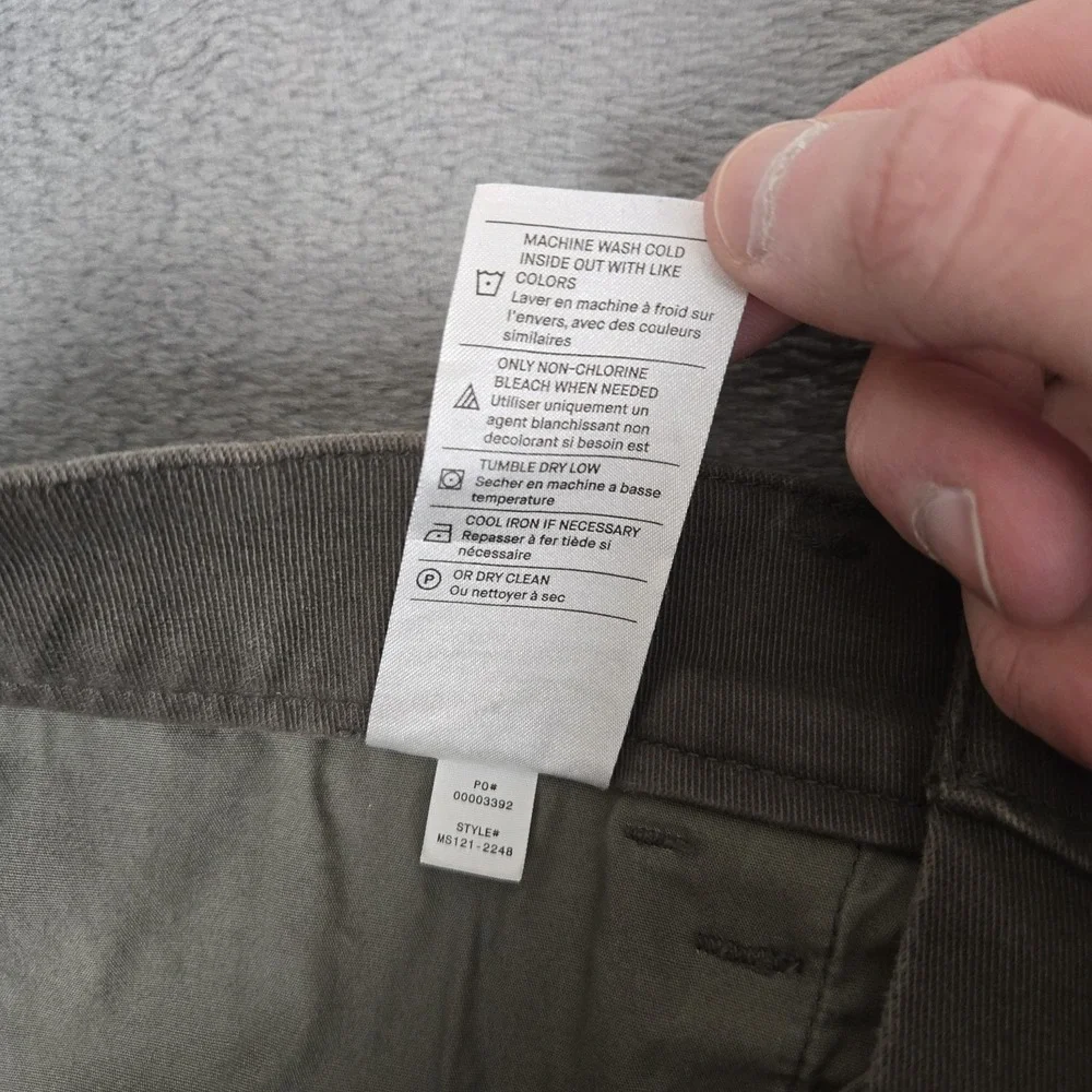 VINCE Essential Five-pocket Twill Pants Mens 30x32 Brown‎ Slim Style MS121-2248